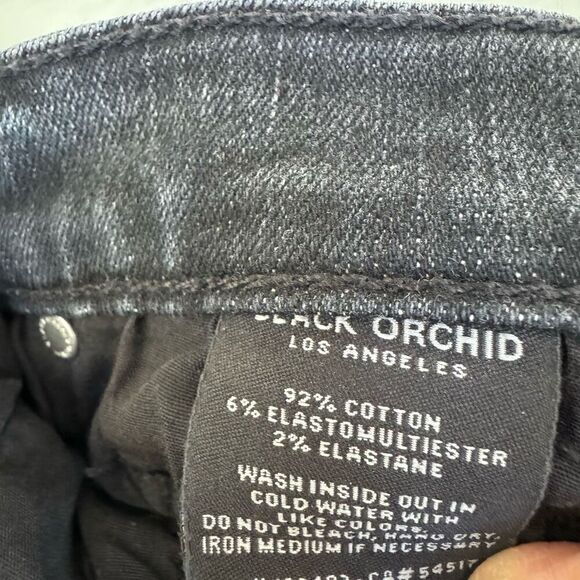 Black Orchard Los Angeles BRIDGET DOUBLE BUTTON SKINNY - DYNAMITE jeans 25 NWT - Picture 7 of 12